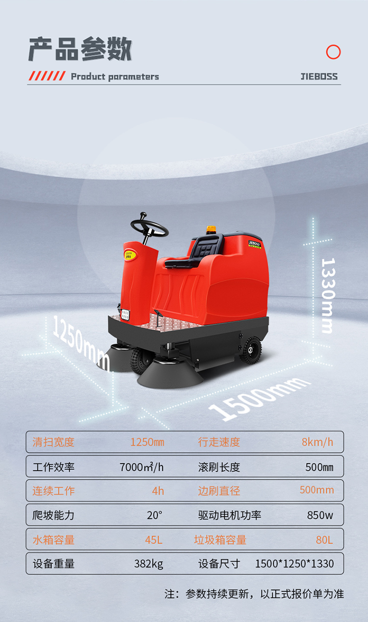潔博士電動(dòng)掃地車JIEBOSS-1250 潔博士電動(dòng)掃地車JIEBOSS-1250