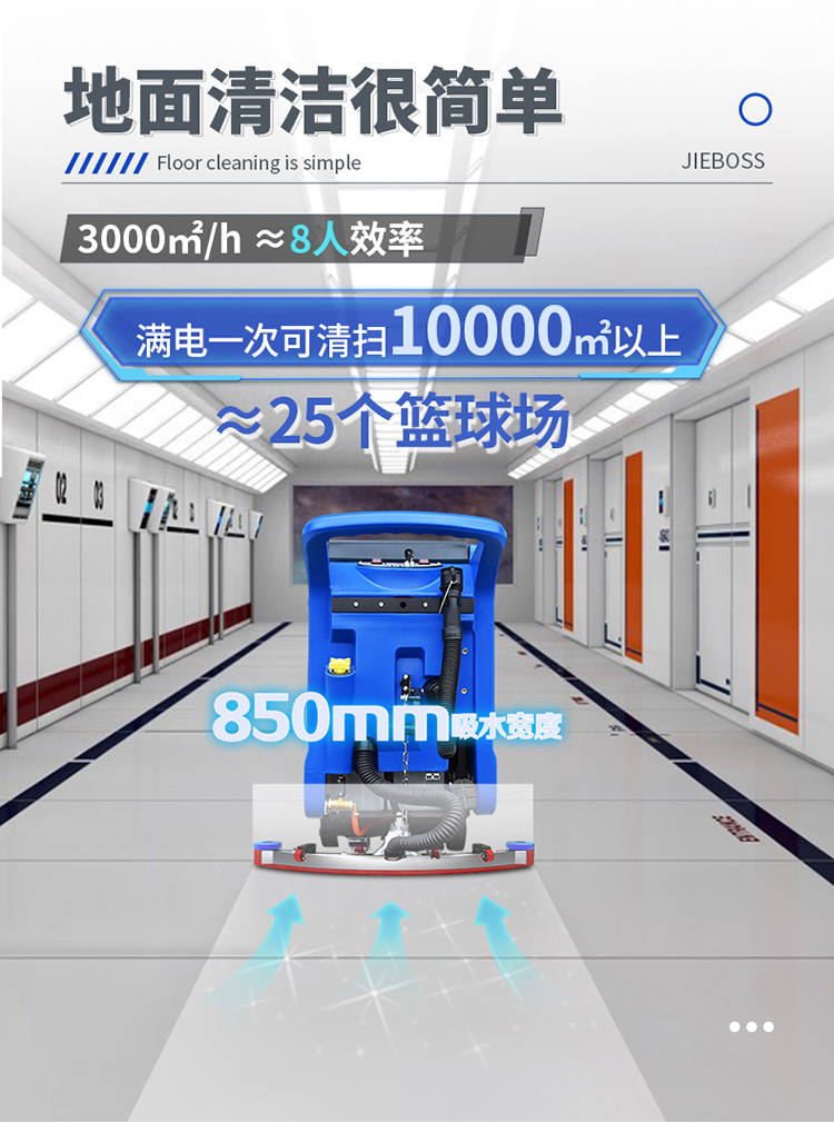 潔博士手推式電動洗地機550X 潔博士手推式電動洗地機550X